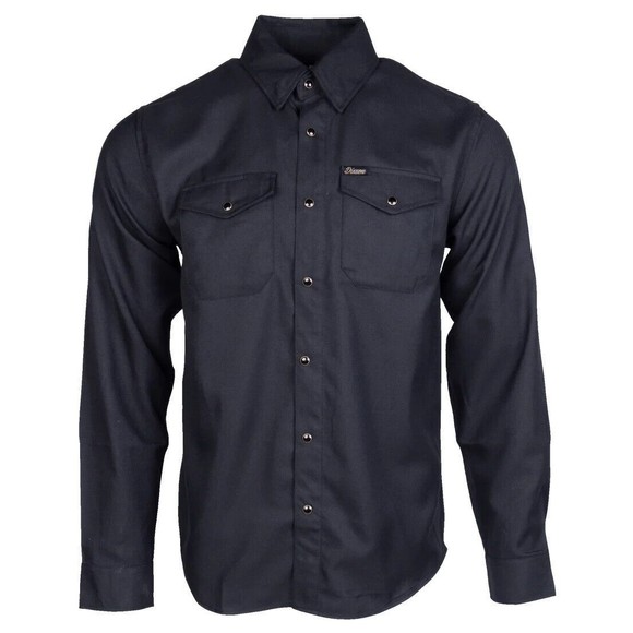 Dixxon Other - DIXXON Flannel Sz XL Outlaw 2023 10 Year Anniversary Gold Snap Solid Black BNIB